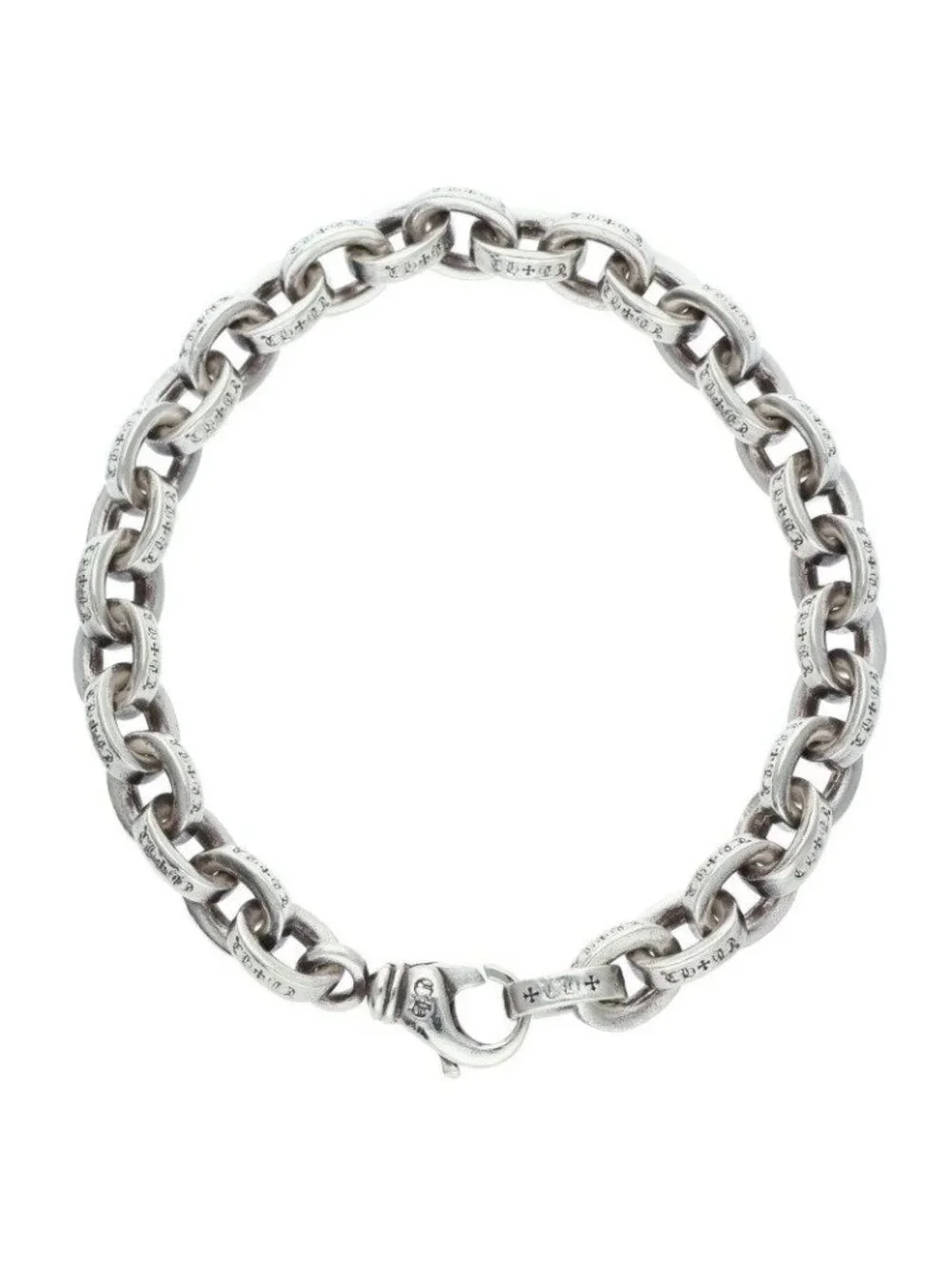 Chrome Hearts Large Paper Chn Chain Silver Bracelet